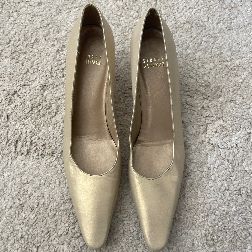 Gold Stuart Weitzman Shoes 7,5